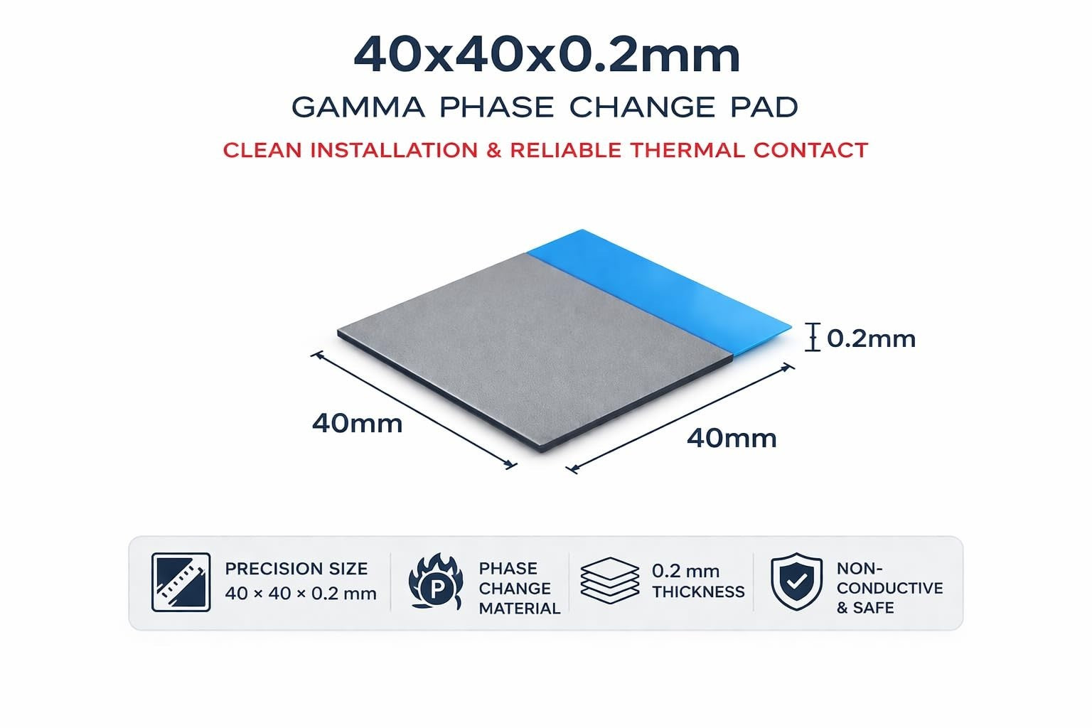 GAMMA PTM 40x40x0.2mm Duo - GPU & PS5 Service Kit with Accessories gallery image 5