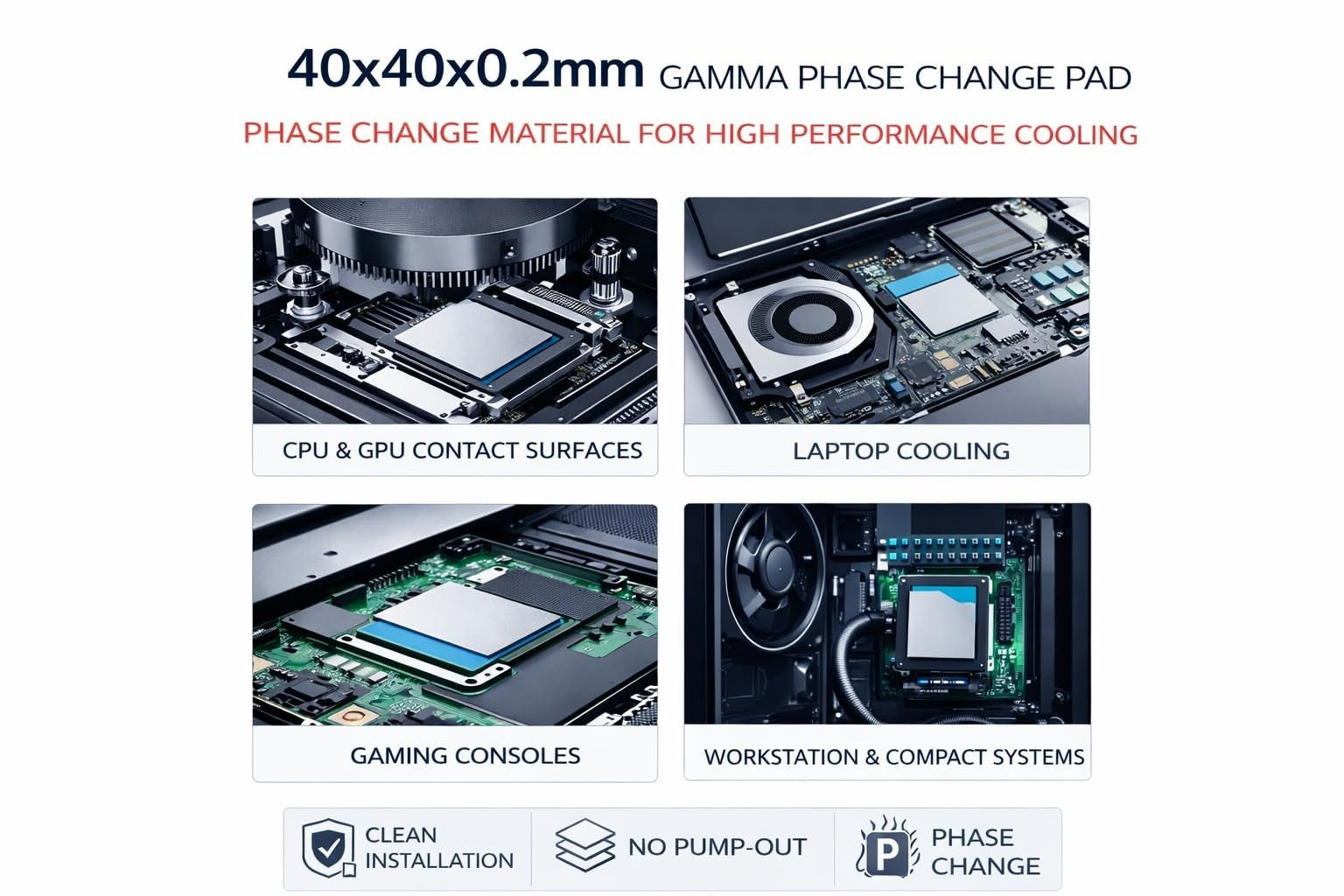 GAMMA PTM 40x40x0.2mm Duo - GPU & PS5 Service Kit with Accessories gallery image 6