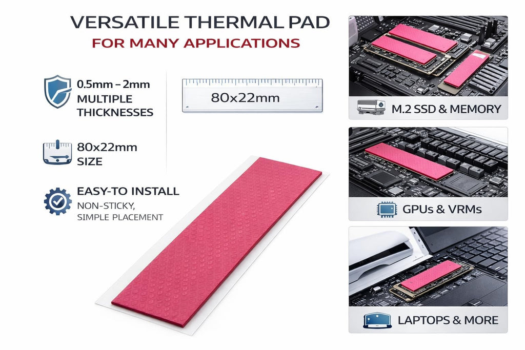 Laptop Cooling Kit -ULTRA 3g Wärmeleitpaste +NEO Wärmeleitpads 80x22x0,5/1,0/1,5