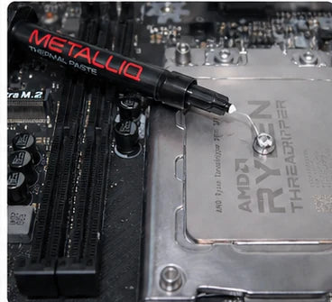 Apply a small controlled amount of METALLIQ